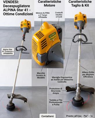 Decespugliatore Alpina Star 41 Usato