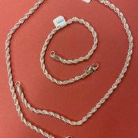 Set bracciale e collana unisex