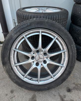 Cerchi  in lega 17 + gomme invernali  Mercedes