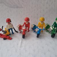 playmobil 3208 motociclette + 3303 meccanico