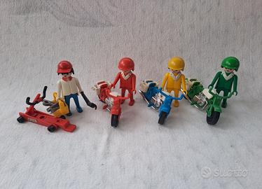 playmobil 3208 motociclette + 3303 meccanico