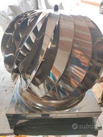 comignolo aspiratore acciaio inox