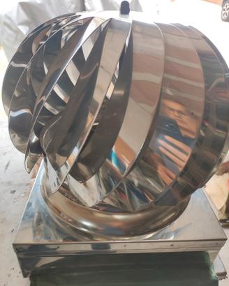 comignolo aspiratore acciaio inox
