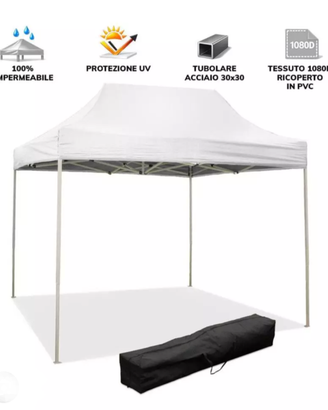 Gazebo 2x3 pieghevole bianco
