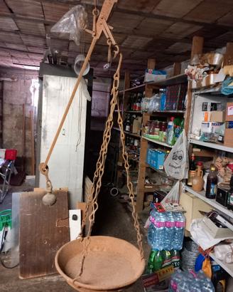 stadera bilancia in ferro antica