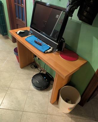 Tavolo / Scrivania pieghevole in legno multiuso