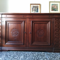 Credenza Faber Medicea in masso di noce