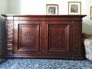 Credenza Faber Medicea in masso di noce