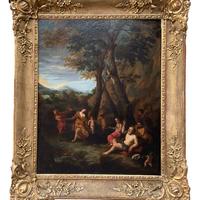 Gerard I Hoet,Baccanale – Olio su Tavola, XVII Sec