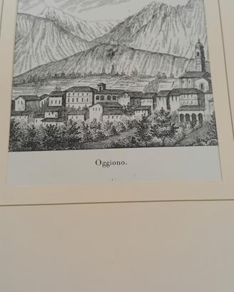 antica stampa di Oggiono rarissima 