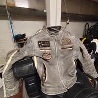giubbino moto in pelle