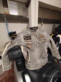 giubbino moto in pelle