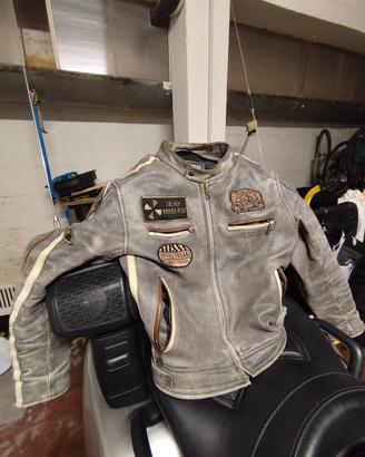 giubbino moto in pelle