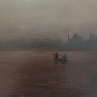 '900. Quadro olio s/tela "Venezia al crepuscolo"