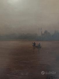 '900. Quadro olio s/tela "Venezia al crepuscolo"