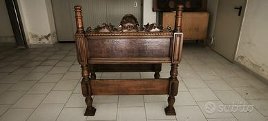 Letto vintage singolo comleto