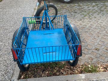 Bicicletta a tre ruote con cesto