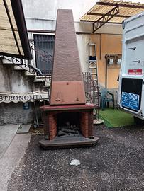 Finto camino mobile bar