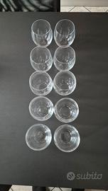 10 bicchieri Bormioli mai usati 