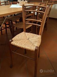 10 sedie in stile romagnolo