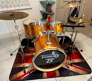Batteria acustica Tamburo T5 Gold Sparkle completa