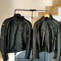 Giacca moto pelle e traforata