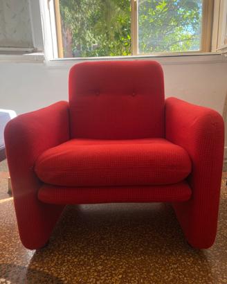 Poltrona Vaghi rossa - arredo ufficio o salotto