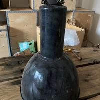 Lampada a sospensione industriale vintage BauHaus