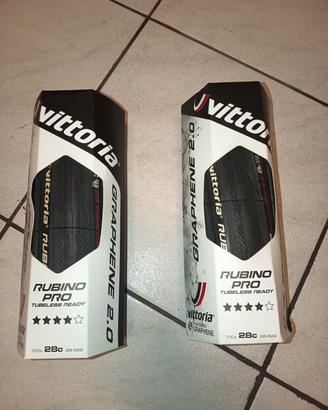 2 copertoni bici da strada Vittoria Rubino pro