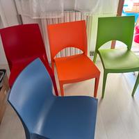 Sedie coloratissime