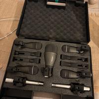 Set microfoni batteria samson 7 pz