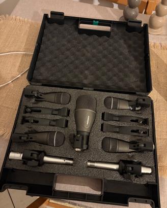 Set microfoni batteria samson 7 pz