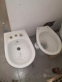 sanitari, 2 bidet e  1 WC Water Pozzi Ginori