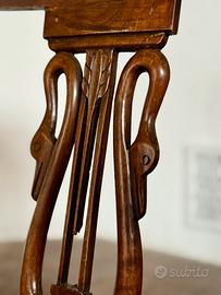 3 sedie in legno vintage