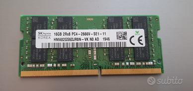 SODIMM SK Hynix 16GB 2666Mhz  DDR4