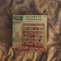 Gioco alfabetiere in legno