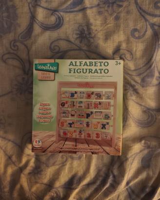 Gioco alfabetiere in legno