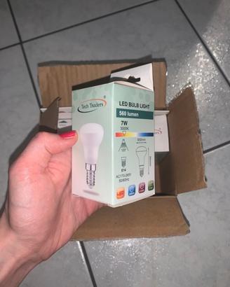 6 Lampadine a LED R50 E14, colore bianco caldo