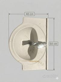 Lavabo in ceramica 64x46 con miscelatore