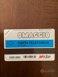 Scheda telefonica SIP OMAGGIO  RARA
