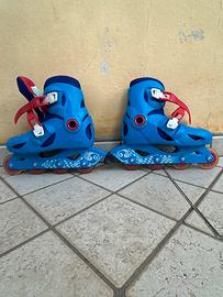 Pattini OXELO Roller bambino PLAY3 blu-rosso
