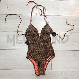 COSTUME DONNA FENDI MARRONE BEIGE