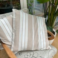 Cuscini grandi cotone rigato