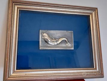 bassorilievo in argento 800 di Mazzola