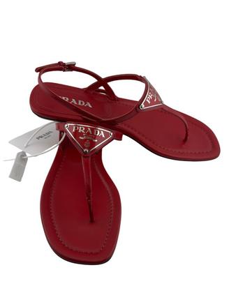 Sandali Prada in vernice rossa
