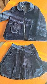 Completo/set elegante da cerimonia cappotto gonna