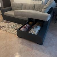 Divano letto con contenitore