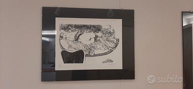 Quadri LITOGRAFIE fumetto Crepax Valentina