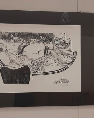 Quadri LITOGRAFIE fumetto Crepax Valentina
