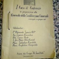 I corso conferenze Giornata Santificazione 1957
